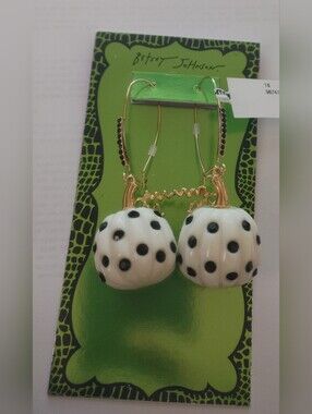 BNWT New Release Betsey Johnson Halloween Large Pumpkin Dangle Earrings